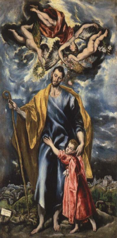 El Greco St Joseph and the Infant Christ
